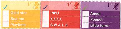 three stamps