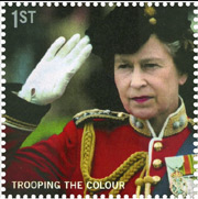 HM The Queen taking the salute as Colonel-in-Chief of the Grenadier Guards