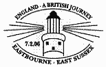 postmark showing a lighthouse.