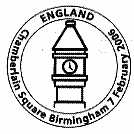 Postmark showing clock tower.