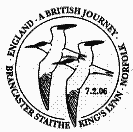 postmark showing the tern, seabird.