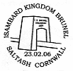 postmark showing end tower of bridge.