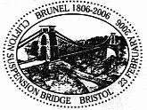 Postmark showing Clifton Suspension Bridge, Bristol.