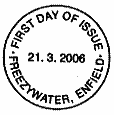 Official non-pictorial postmark for Freezywater.