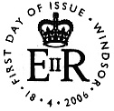 postmark showing a crown-EIIR monogram.