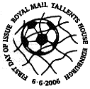 official philatelic bureau postmark for World Cup Winners stamps 6 June 2006.