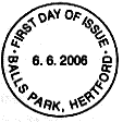 official non-pictorial Ball's Park postmark for World Cup Winners stamps 6 June 2006.