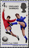 Great Britain 1966 World Cup Winners stamp.