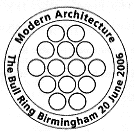 Postmark showing detail of Selfridge building, Birmingham.