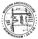 postmark showing building plans/blueprint.