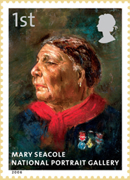 National portrait gallery stamp of Mary Seacole.
