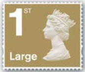 GB 1st class Large letter stamp.