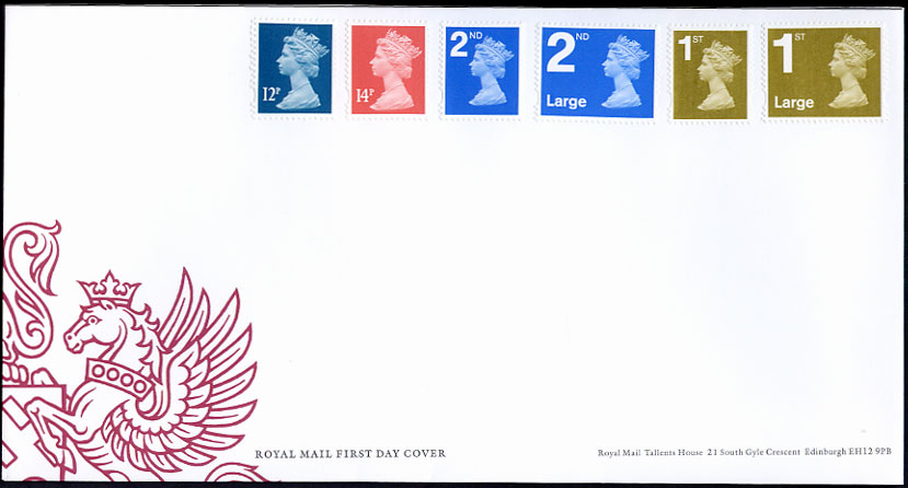 Royal Mail first day cover for Pricing in Proportion stamps issued 1 August 2006.