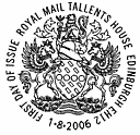 Official FDI Postmark showing Scottish PO Arms.