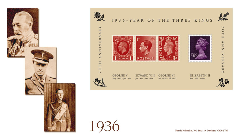 Norvic first day cover for Royal Mail Year of the Three Kings Miniature sheet 31 August 2006.