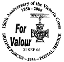 Postmark showing Victoria Cross.