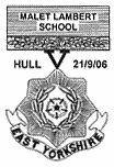 Postmark showing Yorkshire Rose as 'medal'.