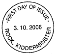 Official non-pictorial postmark from Rock, Kidderminster.