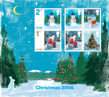 Royal Mail Christmas miniature sheet 2006.