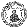 Postmark showing Saint Andrew.