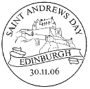 postmark showing Edinburgh Castle.