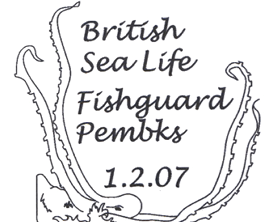 Postmark showing octopus.