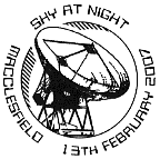 postmark showing astronomical telescope.