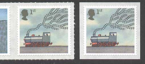 two versions of the World of Invention stamps.