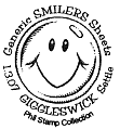 postmark showing smiley face.