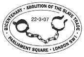 postmark showing chain and shackles.