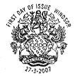 postmark showing English Arms of Royal Mail. 