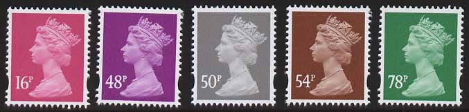 five new definitive stamps issued 27 March 2007