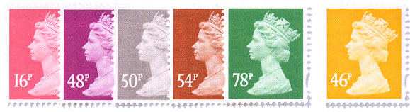 machin definitive stamps.