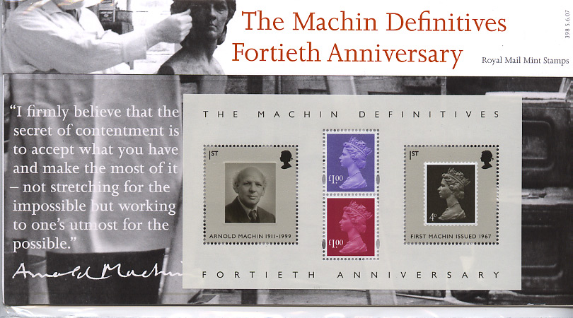 Machin 40th anniversary presentation pack