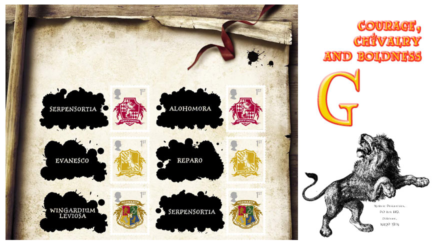 part of set of 4 Norvic Philatelics first day covers for the Harry Potter Smilers sheet.