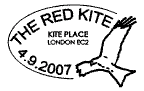 Postmark showing red kite.