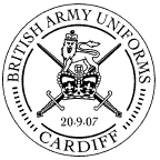Postmark showing British Army Badge.