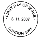 Non pictorial first day Postmark.