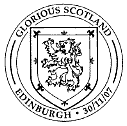 Postmark showing Scottish lion.