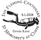 postmark showing scuba-diver.