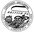 postmark showing old-style British passport.