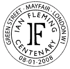 postmark showing Centenary logo.