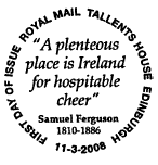 Tallents House postmark with text as shown.