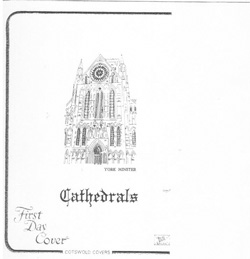 Cotswold FDC for Cathedrals set & MS 13 May 2008.