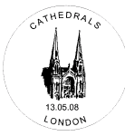 Postmark showing unnamed cathedral.