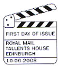 Official Bureau first day of issue postmark for Classic Films stamp issue 10 June 2008.