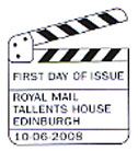 Official Bureau first day of issue postmark for Classic Films stamp issue 
10 June 2008.