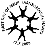 special Farnborough first day of issue postmark for air displays stamps.