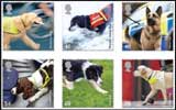 set of 6 Working dogs stamps.