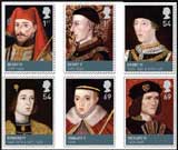 set of 6 Kings of Lancaster & York stamps.